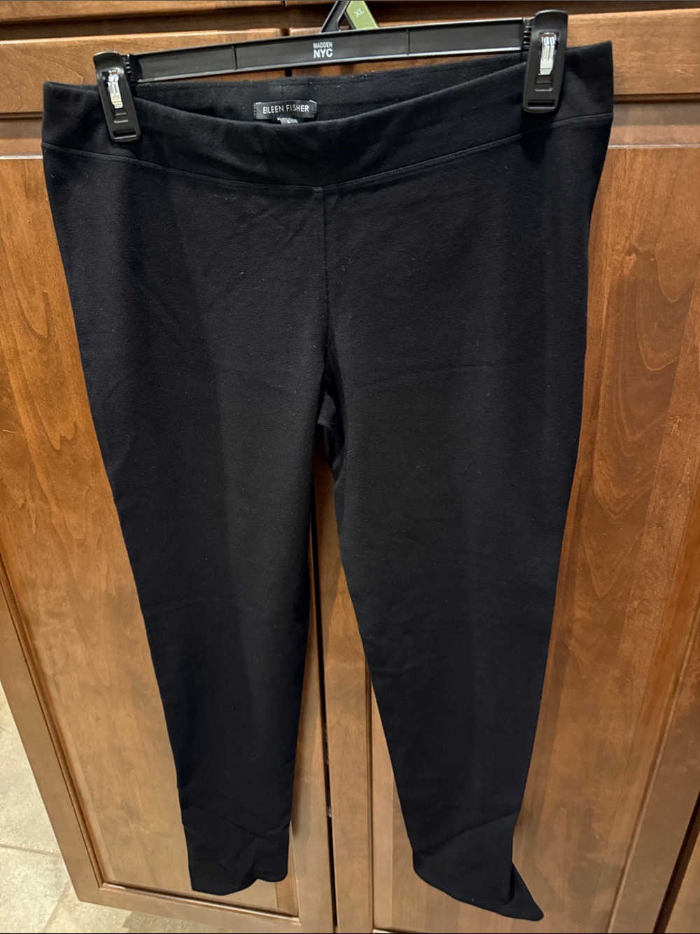 Eileen Fisher Black Stretch Knit Leggings